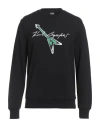 Karl Lagerfeld Man Sweatshirt Black Size L Organic Cotton