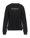 Karl Lagerfeld Man Sweatshirt Black Size L Organic Cotton, Polyester