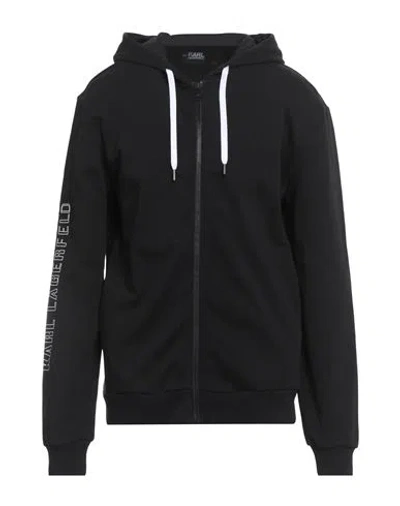 Karl Lagerfeld Man Sweatshirt Black Size M Organic Cotton