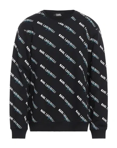 Karl Lagerfeld Man Sweatshirt Black Size S Cotton