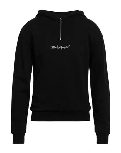 Karl Lagerfeld Man Sweatshirt Black Size S Cotton