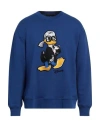 Karl Lagerfeld Man Sweatshirt Blue Size Xs Cotton, Polyester In Blue