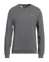 Karl Lagerfeld Man Sweatshirt Lead Size Xxl Cotton In Grey