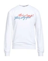 Karl Lagerfeld Man Sweatshirt White Size L Organic Cotton In White
