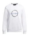 Karl Lagerfeld Man Sweatshirt White Size M Cotton In White