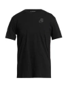Karl Lagerfeld Man T-shirt Black Size S Organic Cotton In Black