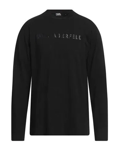 Karl Lagerfeld Man T-shirt Black Size Xxxl Cotton