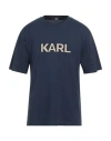 Karl Lagerfeld Man T-shirt Navy Size M Organic Cotton