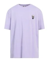 Karl Lagerfeld Man T-shirt Purple Size Xxxl Cotton, Elastane In Purple