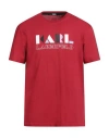 Karl Lagerfeld Man T-shirt Red Size L Organic Cotton