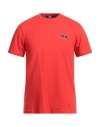 Karl Lagerfeld Man T-shirt Tomato Red Size S Organic Cotton In Tomato Red