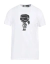 Karl Lagerfeld Ikonik Karl Cotton T-shirt In White