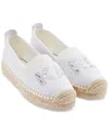 Karl Lagerfeld Manika Espadrille Loafer In Bright White