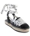 Karl Lagerfeld Mariko Womens Woven Closed Toe Espadrilles In Black