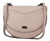 Karl Lagerfeld Light Pink Mauve Leather Shoulder Bag In Pink