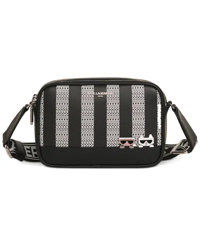 Karl Lagerfeld Maybelle Camera Crossbody In Black