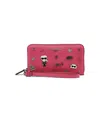 Karl Lagerfeld Maybelle Continental Zip Wallet In Pink