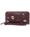 Karl Lagerfeld Maybelle Continental Zip Wallet In Brown