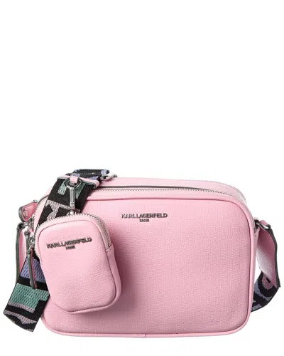 Karl Lagerfeld Maybelle Crossbody In Pink