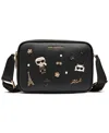 Karl Lagerfeld Maybelle Double Zip Top Crossbody Bag