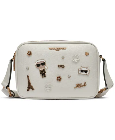 Karl Lagerfeld Maybelle Double Zip Top Crossbody Bag