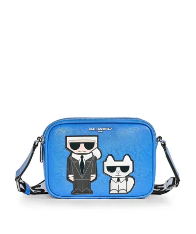 Karl Lagerfeld Maybelle Mini Crossbody Bag In Blue Lagoon