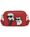 Karl Lagerfeld Maybelle Mini Top Zip Crossbody Bag In Red