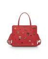Karl Lagerfeld Maybelle Satchel Bag In Red
