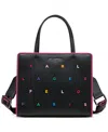 Karl Lagerfeld Maybelle Satchel In Black Multi
