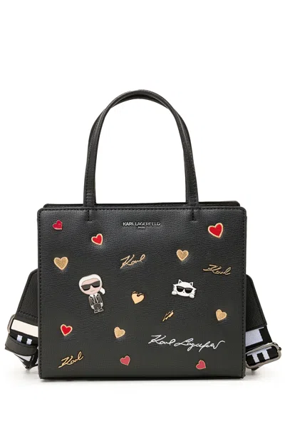 Karl Lagerfeld Maybelle Satchel In Black
