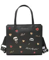 Karl Lagerfeld Maybelle Satchel In Multi,black