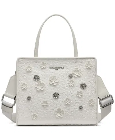 Karl Lagerfeld Karl And Maybelle Satchel With Floral Pins