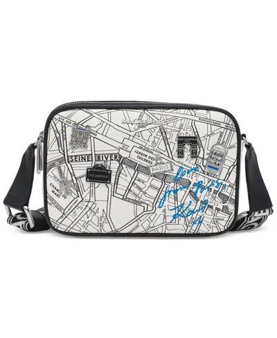 Karl Lagerfeld Maybelle Small Camera Crossbody In True White Multi