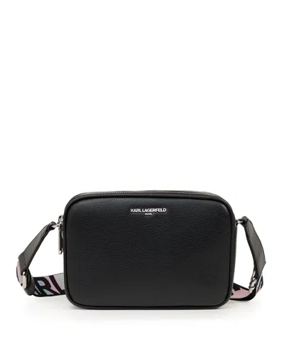 Karl Lagerfeld Maybelle Small Crossbody Bag In Black,blush