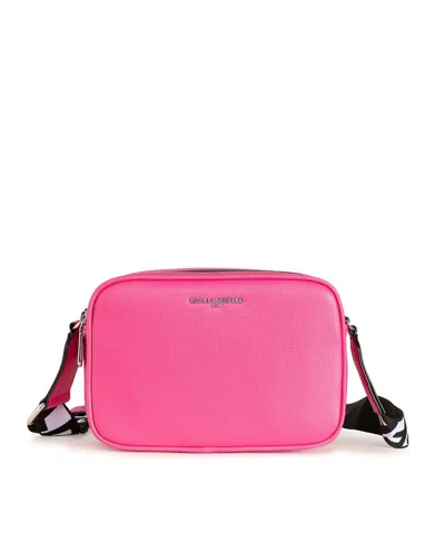 Karl Lagerfeld Maybelle Small Crossbody Bag In Fuchsia