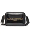 Karl Lagerfeld Maybelle Small Crossbody Strap Bag In Black