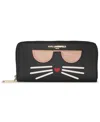 Karl Lagerfeld Maybelle Top Zip Wallet In Black