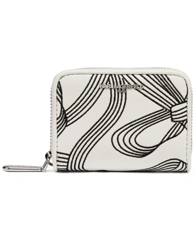 Karl Lagerfeld Maybelle Zip Around Wallet In White
