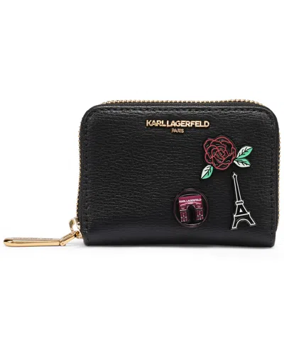 Karl Lagerfeld Maybelle Zip Around Wallet In Black