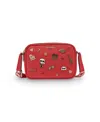 Karl Lagerfeld Maybelle Zipper Crossbody Bag In Red