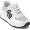 Karl Lagerfeld Mayu Sneaker In Silver/white