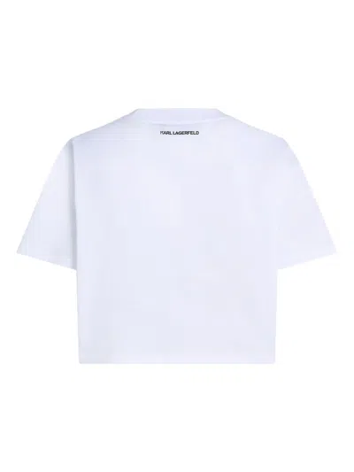 Karl Lagerfeld Mc White Heart Logo T-shirt