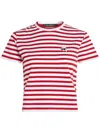 Karl Lagerfeld Ikon Striped Cotton T-shirt
