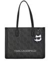 Karl Lagerfeld Medium Ikon Tote Bag In Black