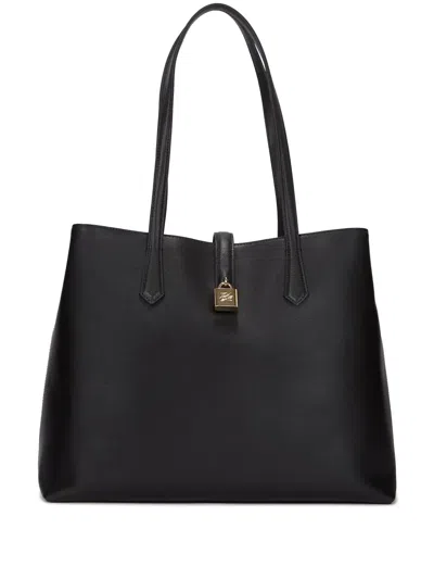 Karl Lagerfeld Medium K/autograph Tote Bag In Black