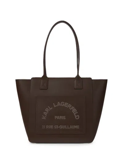 Karl Lagerfeld Medium K/daily Tote Bag In Brown