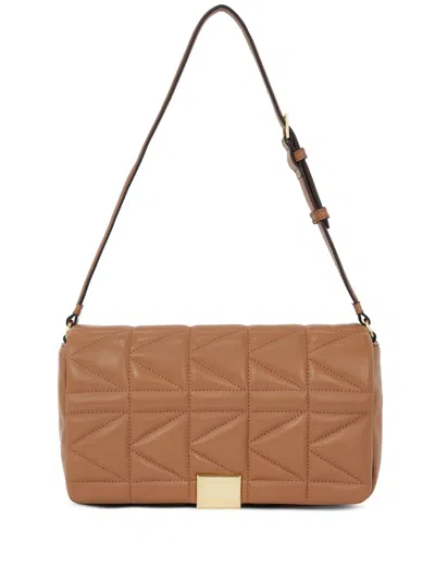 Karl Lagerfeld Medium K/kuilt Shoulder Bag In Brown