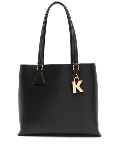 Karl Lagerfeld Medium K/lock Tote Bag In Black