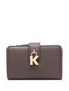 Karl Lagerfeld Medium K/lock Wallet In Brown