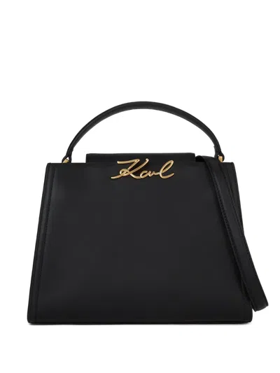 Karl Lagerfeld Medium K/signature Tote Bag In Black